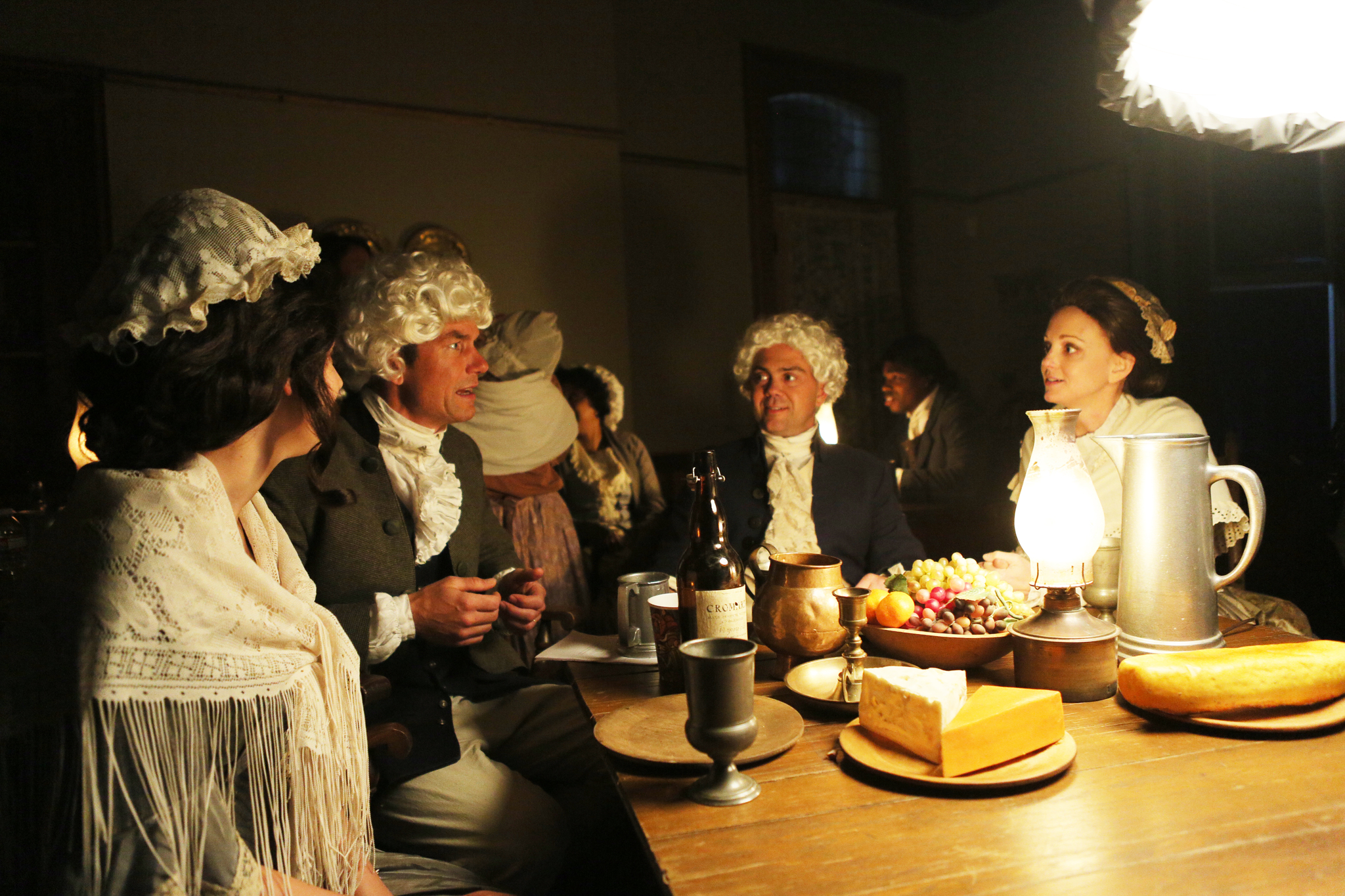 Still of Jerry O'Connell, Joe Lo Truglio and Jayma Mays in Drunk History (2013)