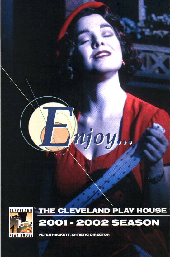 Erica on the cover of The Cleveland Play Houses's 2001-2002 Season Brochure.