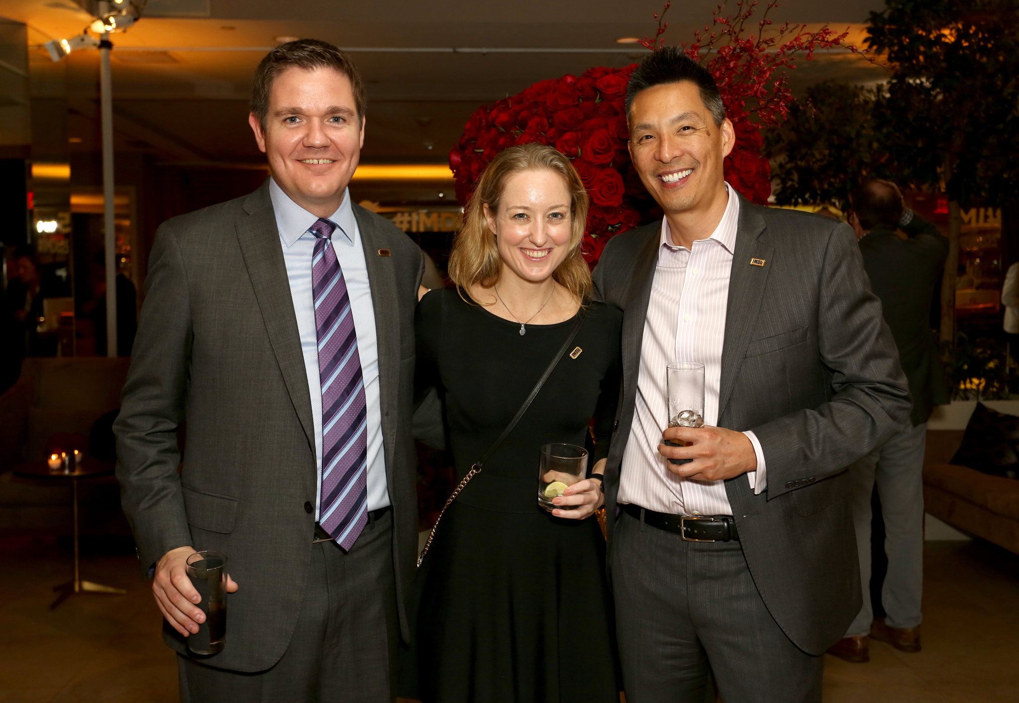 Matt Ellsworth, Harry Lin and Natasha Bishop at event of IMDb on the Scene (2015)