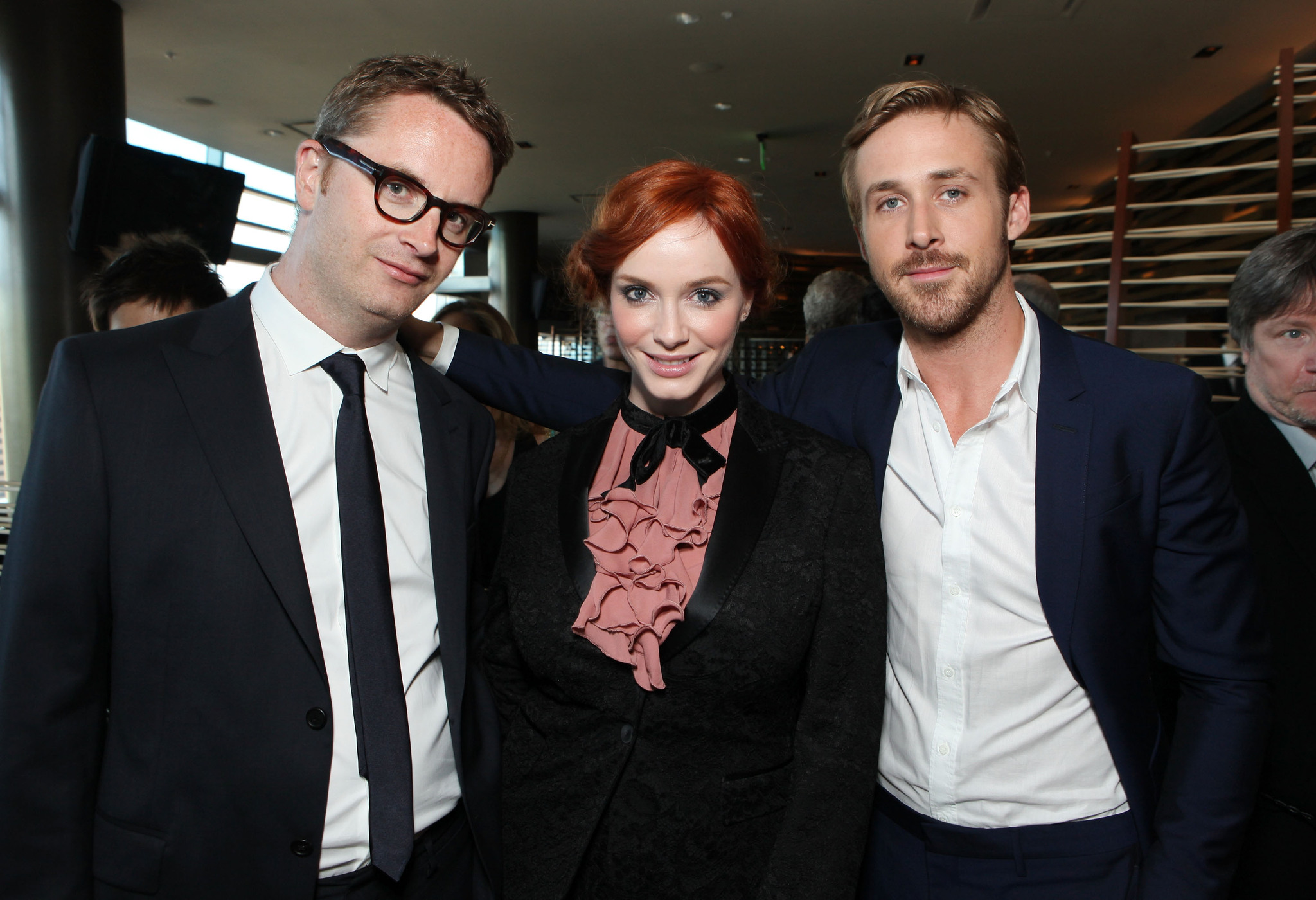 Ryan Gosling, Christina Hendricks and Nicolas Winding Refn at event of Vaziuok (2011)