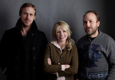 Derek Cianfrance, Ryan Gosling and Michelle Williams