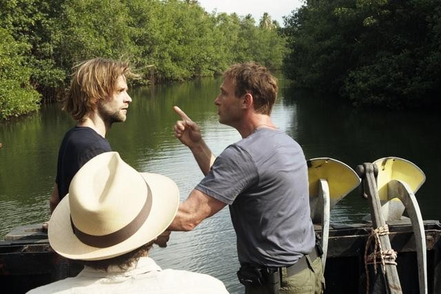 Still of Thomas Kretschmann and Joe Anderson in The River (2012)