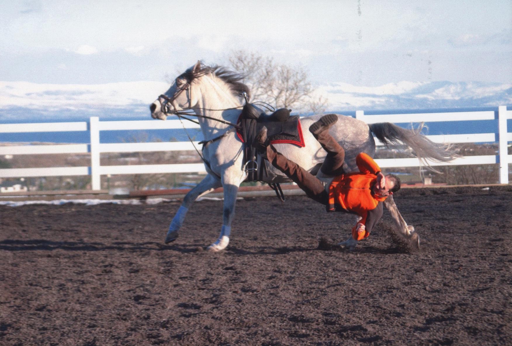 Dylan demonstrating a Saddle fall
