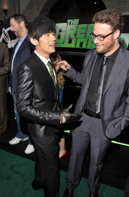 Seth Rogen and Jay Chou at event of Zalioji sirse (2011)