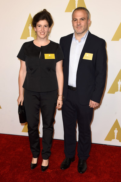 Mihal Brezis and Oded Binnun attend the 87th Annual Academy Awards Nominee Luncheon