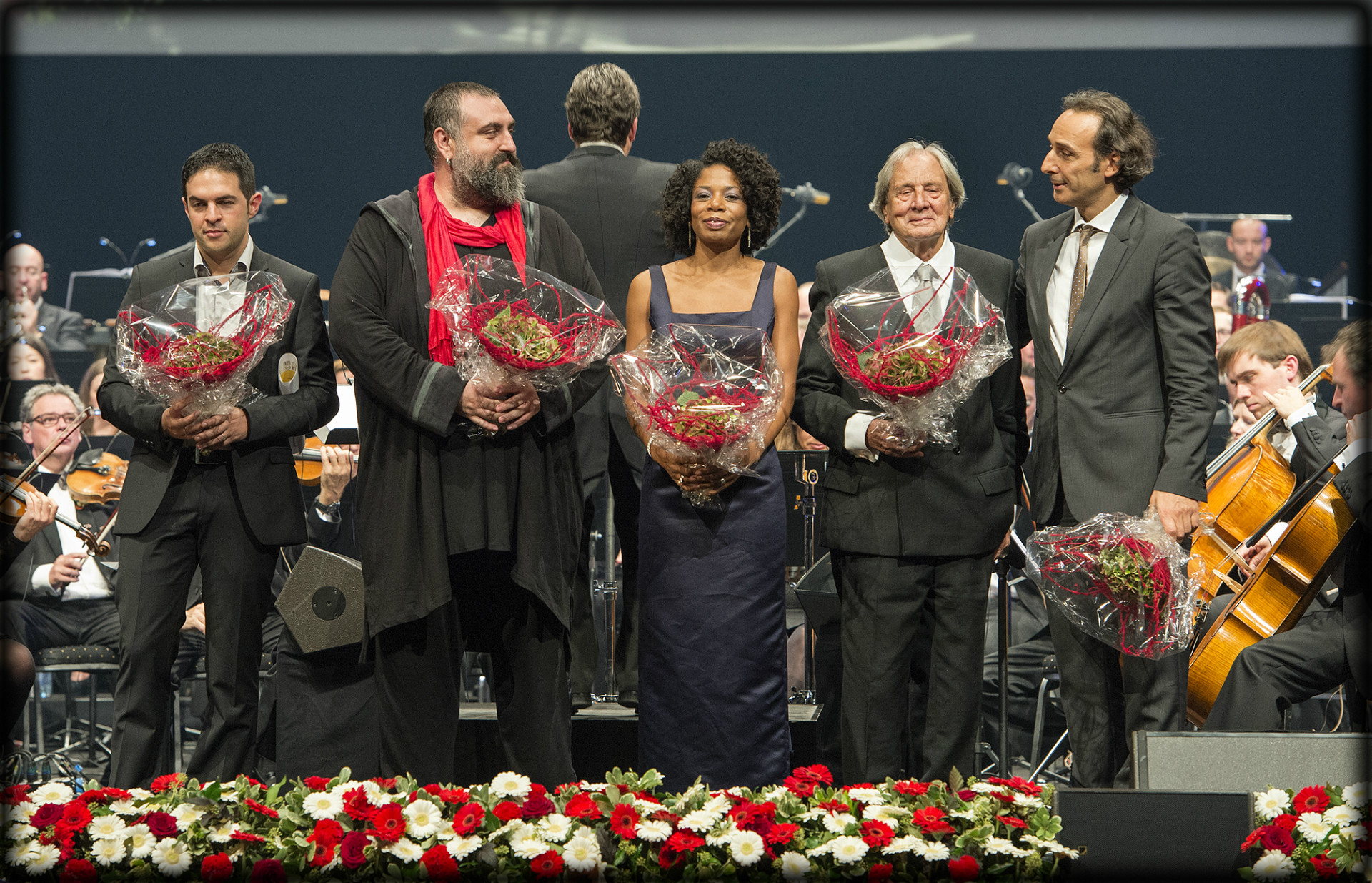 On Stage in Gent Film Festival - World Soundtrack Awards Ceremony.