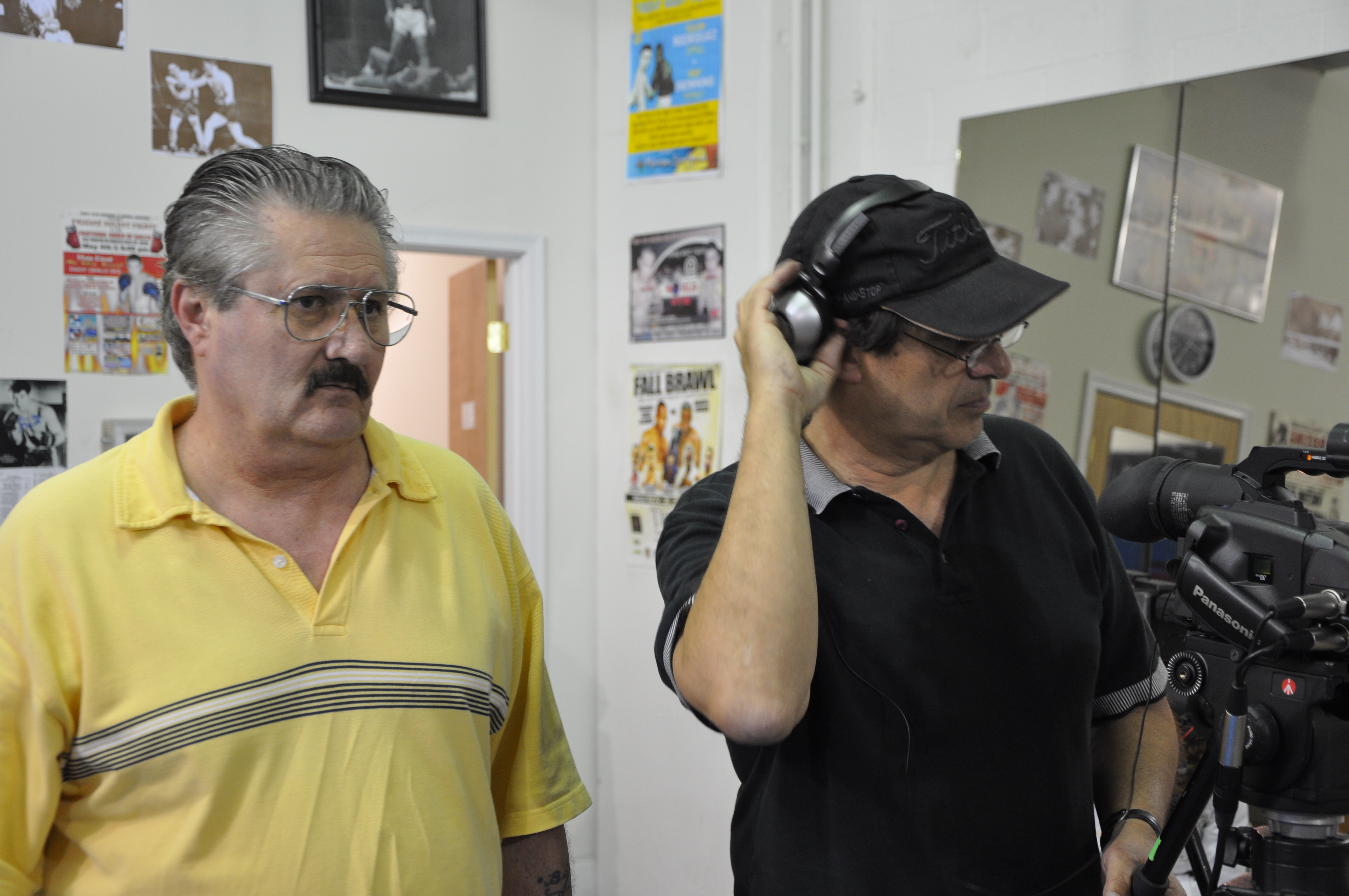 Robert Bizik & Sonny Vellozzi working the sound & camera for 
