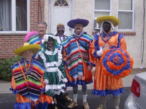 Robert with his son, Grandson and very good friends. On New Years Day 2010. Going out in the Philadelphia Mummers Parade