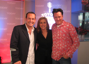 Mark Mahon, Meredith Vieira and Michael Madsen on the TODAY show in New York.
