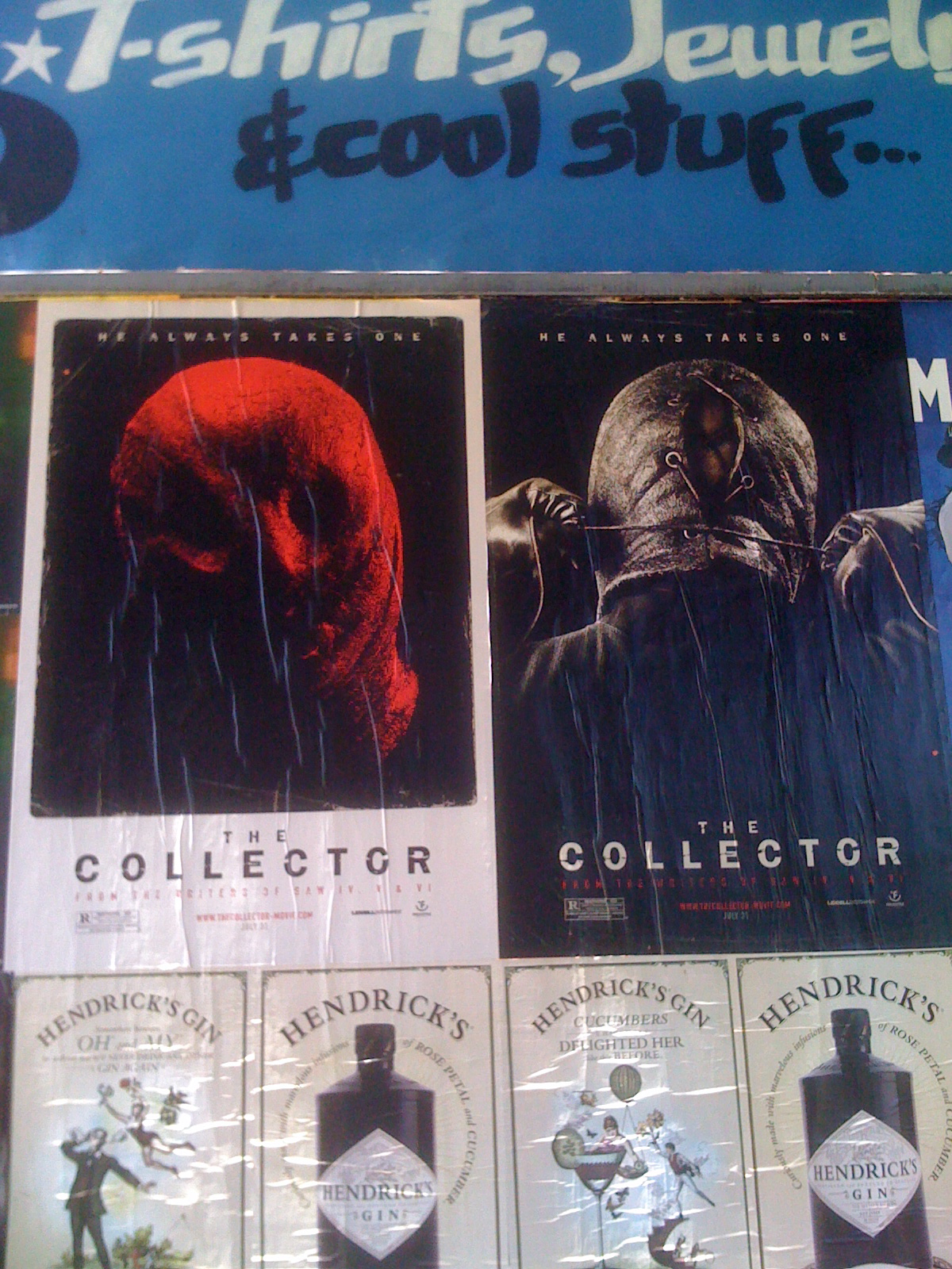 The Collector outdoor posters.