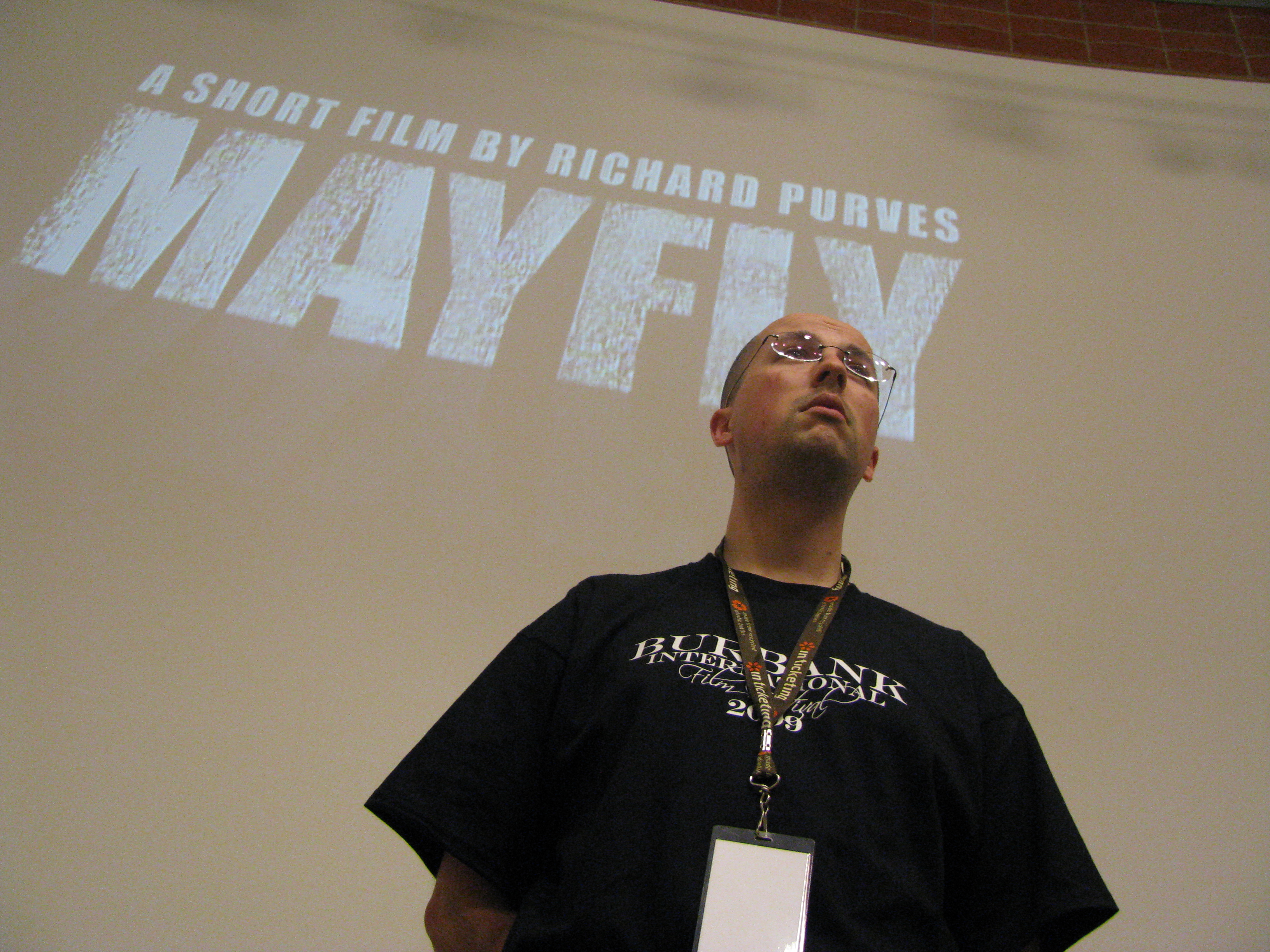 Director Richard Purves - taking the Q+A session at the 2009 Burbank International Film Festival.