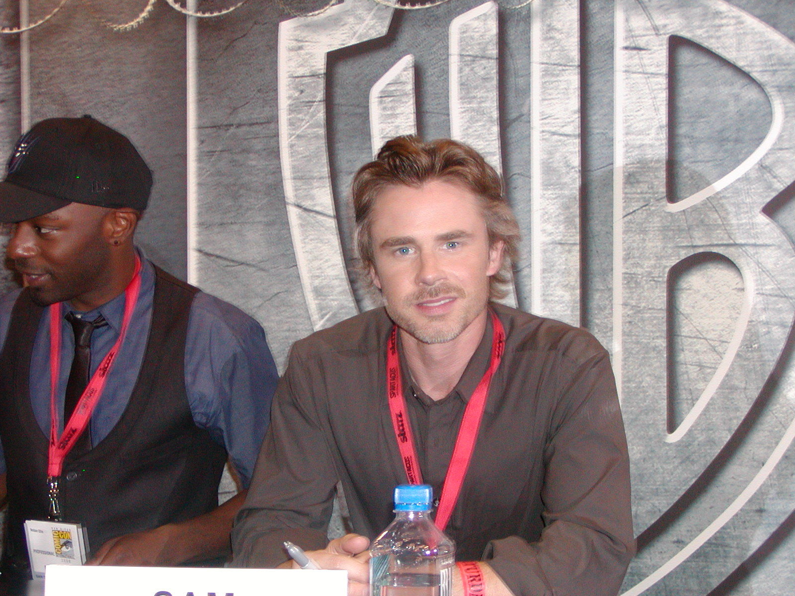 Sam Trammell and Nelsan Ellis at event of Tikras kraujas (2008)