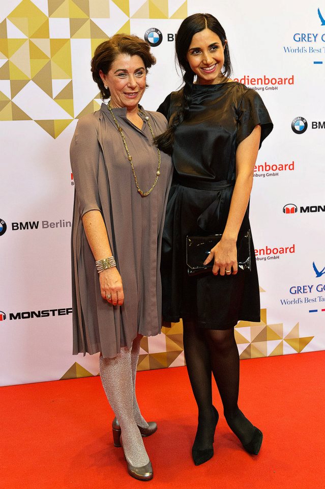 Kirsten Niehaus and Narges Rashidi at the Berlinale 2013 Medienboard