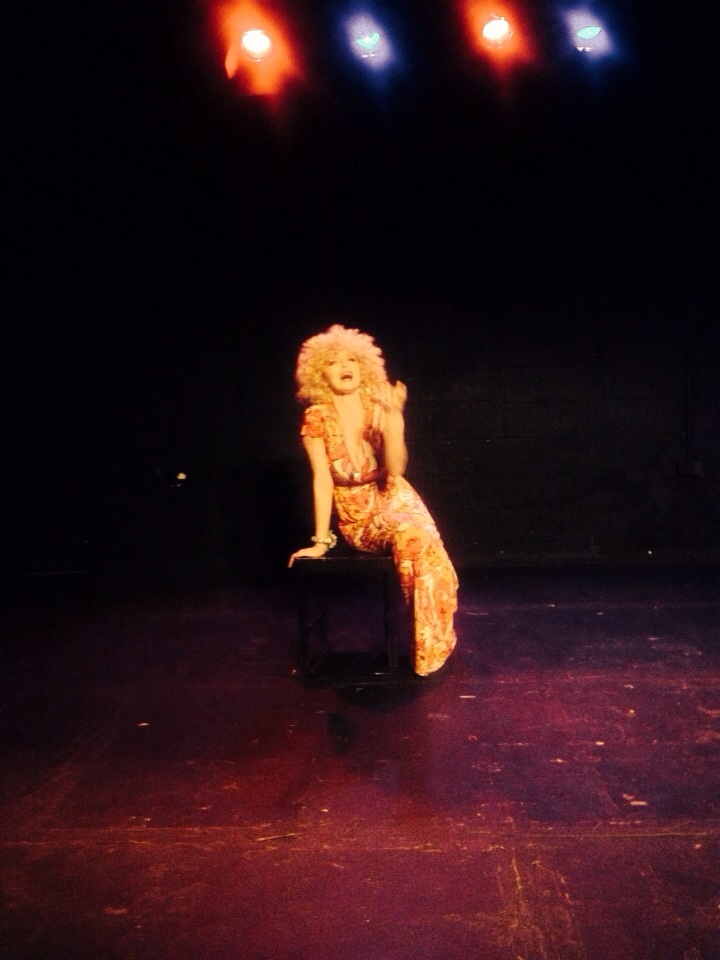 The Singing Psychic on stage, Feb 2015 Created and performed by Marysia Trembecka