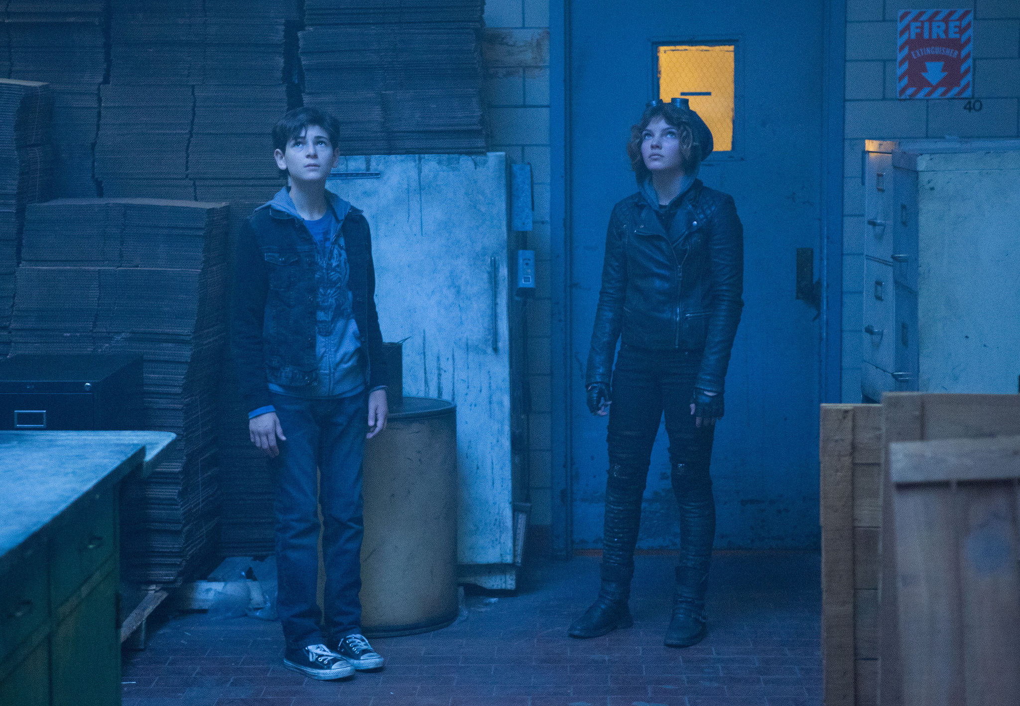 Still of Selina Kyle, David Mazouz and Camren Bicondova in Gotham (2014)