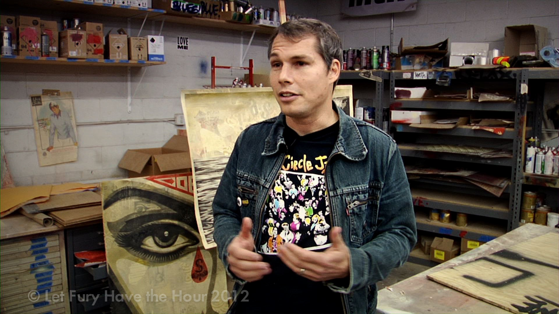 Still of Shepard Fairey in Let Fury Have the Hour (2012)