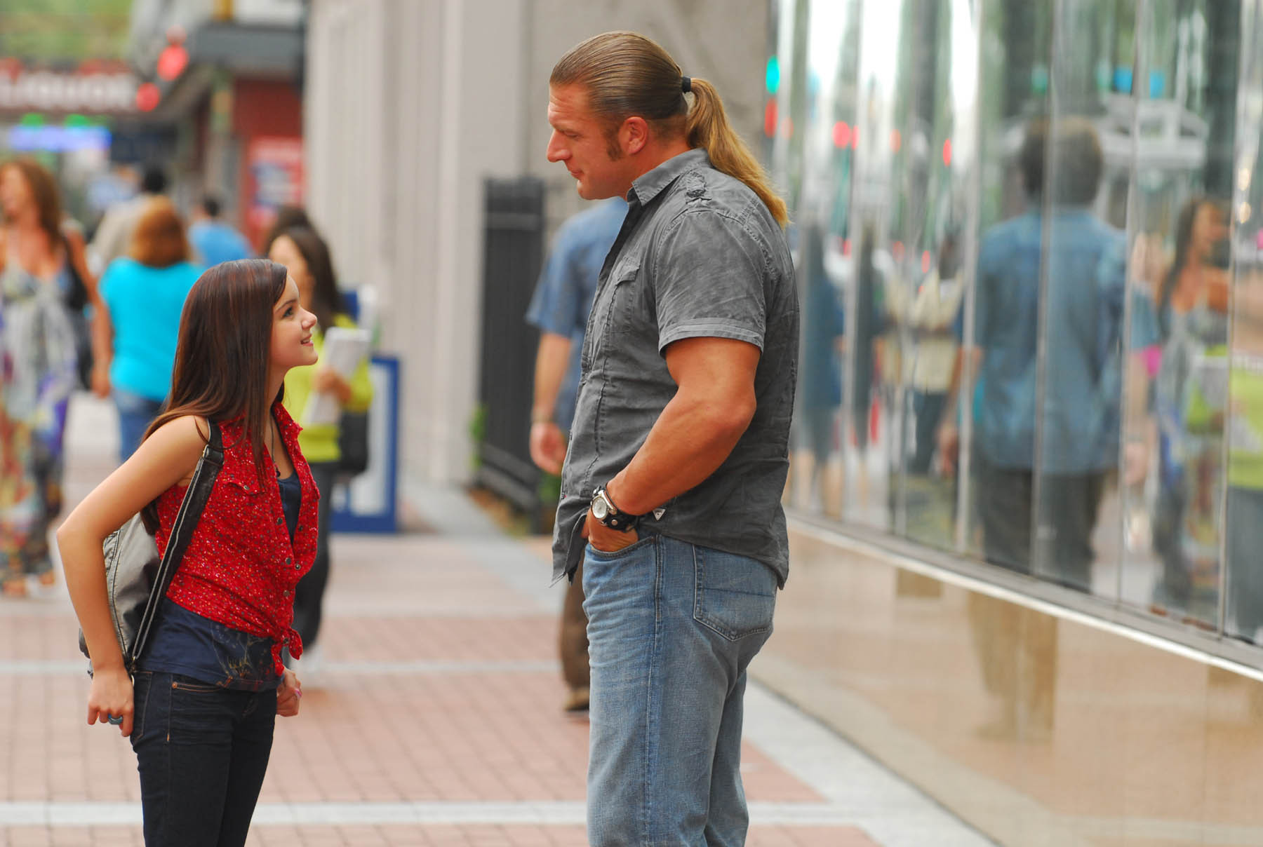 Still of Paul Levesque and Ariel Winter in The Chaperone (2011)