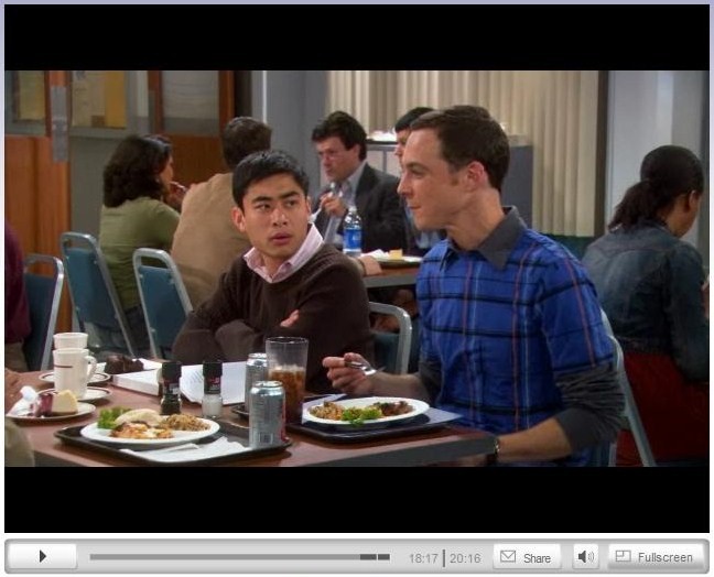 William Ngo and Jim Parsons in The Big Bang Theory