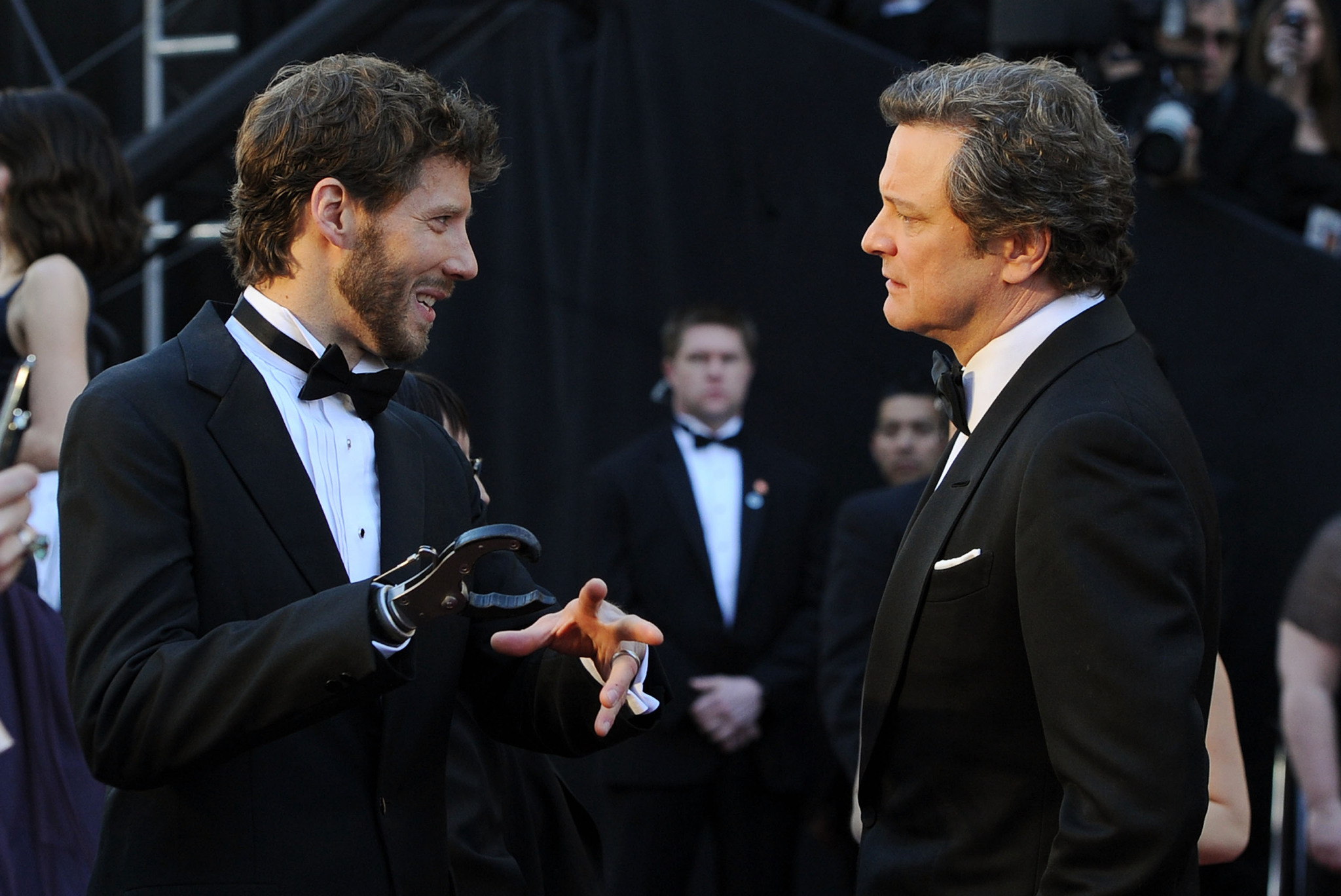 Colin Firth and Aron Ralston