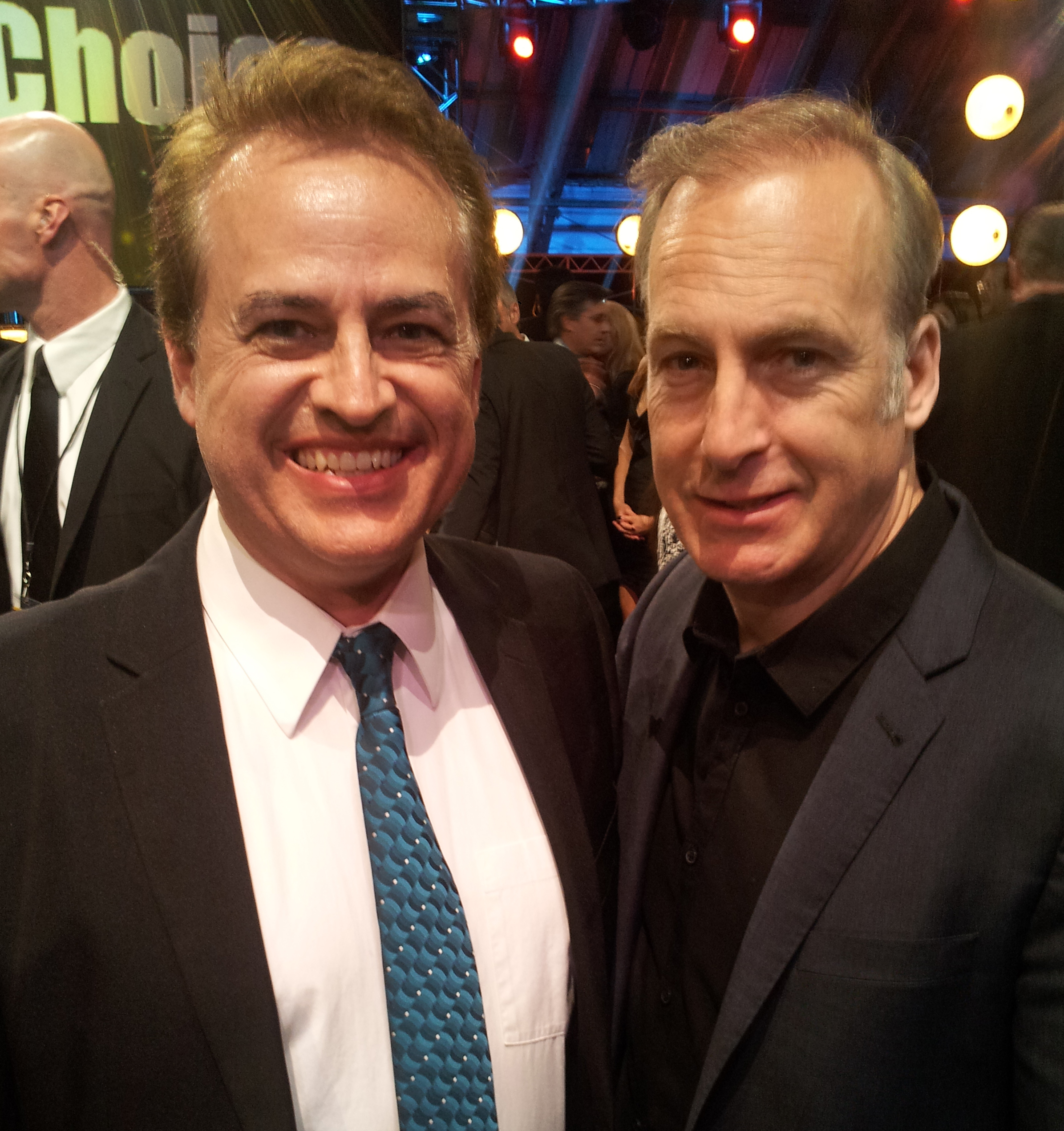 Steve Gelder and Bob Odenkirk at the 2014 Critics' Choice Awards.