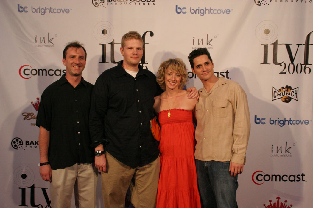 Actor Jason Duplissea, director Ryan Sage, actress Anna Bocci, actor Seth Peterson at itvf 2006 - As Seen On TV (2005)