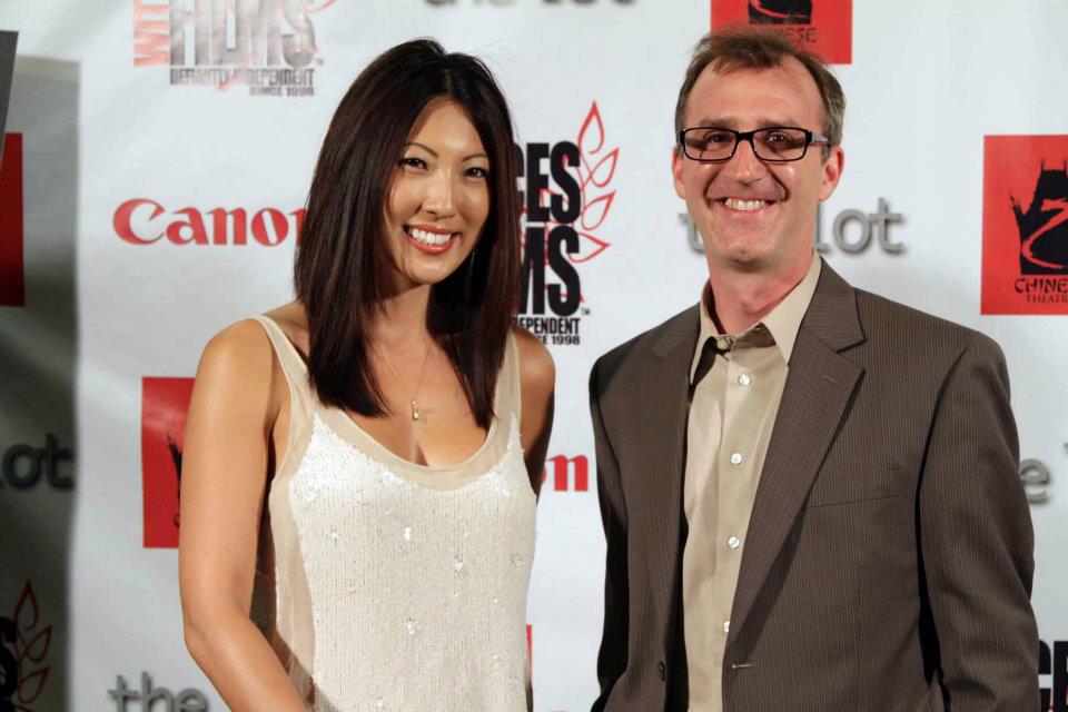 Christina Cha and Jason Duplissea on the green carpet at the Dances With Films Festival 2012 - A Big Love Story (2012)