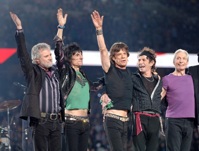 Mick Jagger, Keith Richards, Charlie Watts, Ron Wood and The Rolling Stones at event of Super Bowl XL (2006)