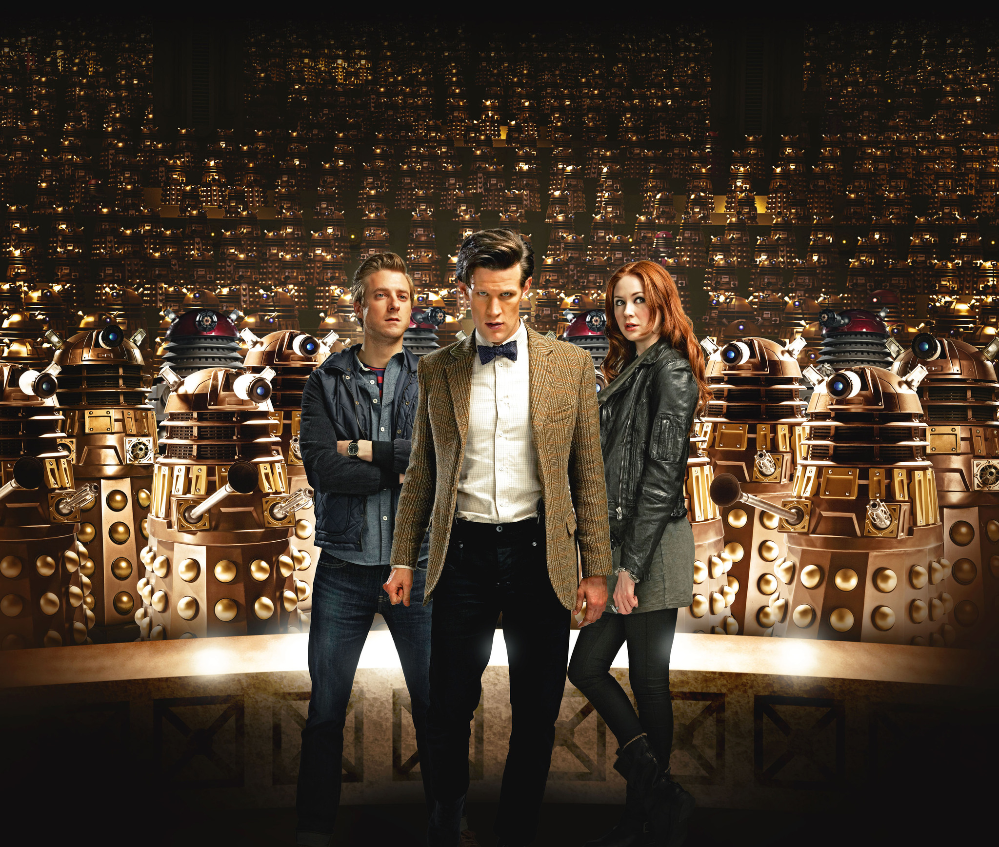 Matt Smith, Karen Gillan and Arthur Darvill in Doctor Who (2005)