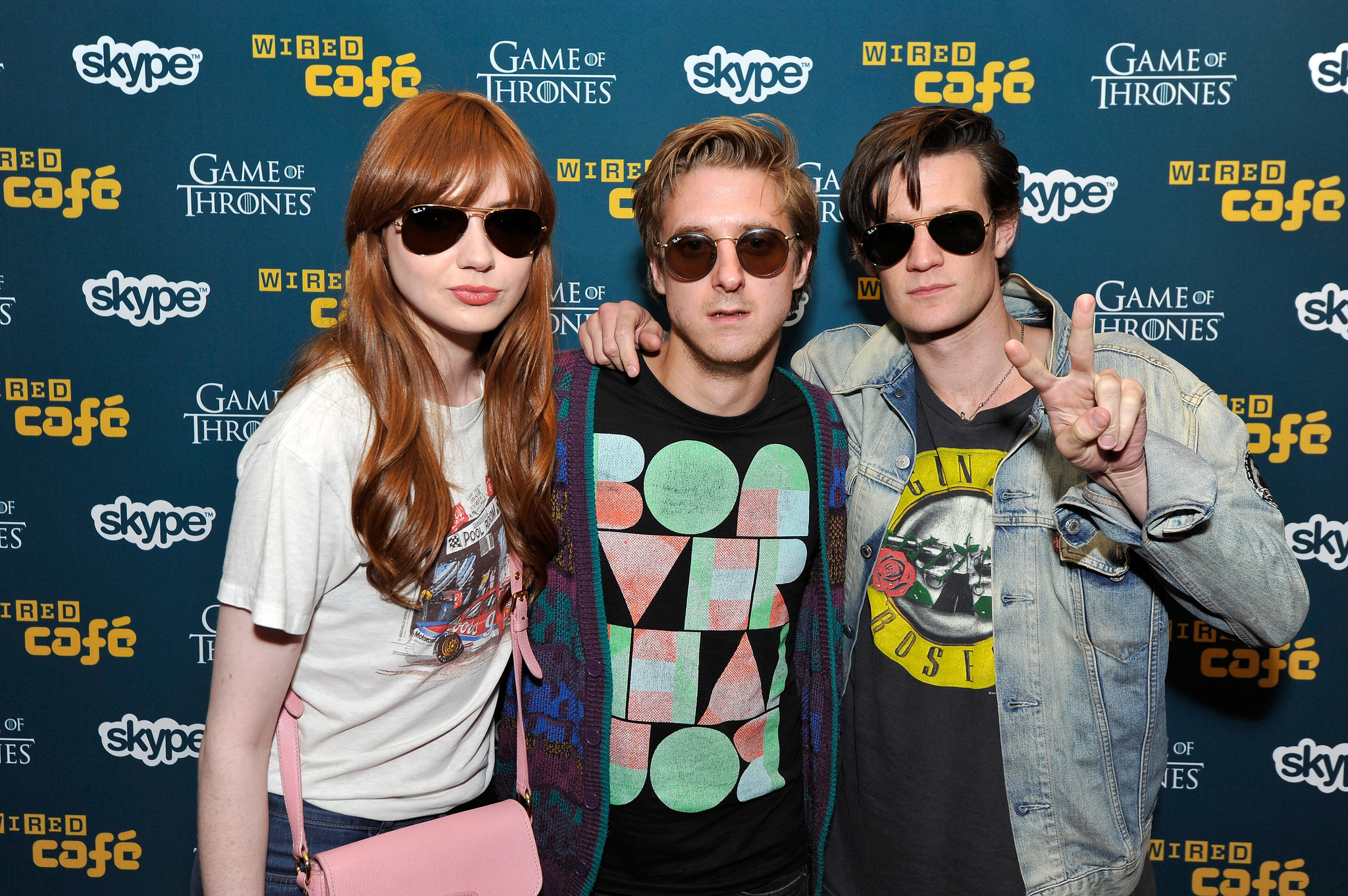 Matt Smith, Karen Gillan and Arthur Darvill