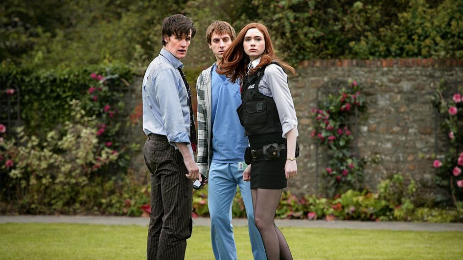 Still of Matt Smith, Karen Gillan and Arthur Darvill in Doctor Who (2005)