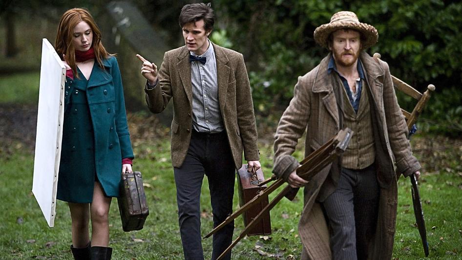 Still of Tony Curran, Matt Smith and Karen Gillan in Doctor Who (2005)