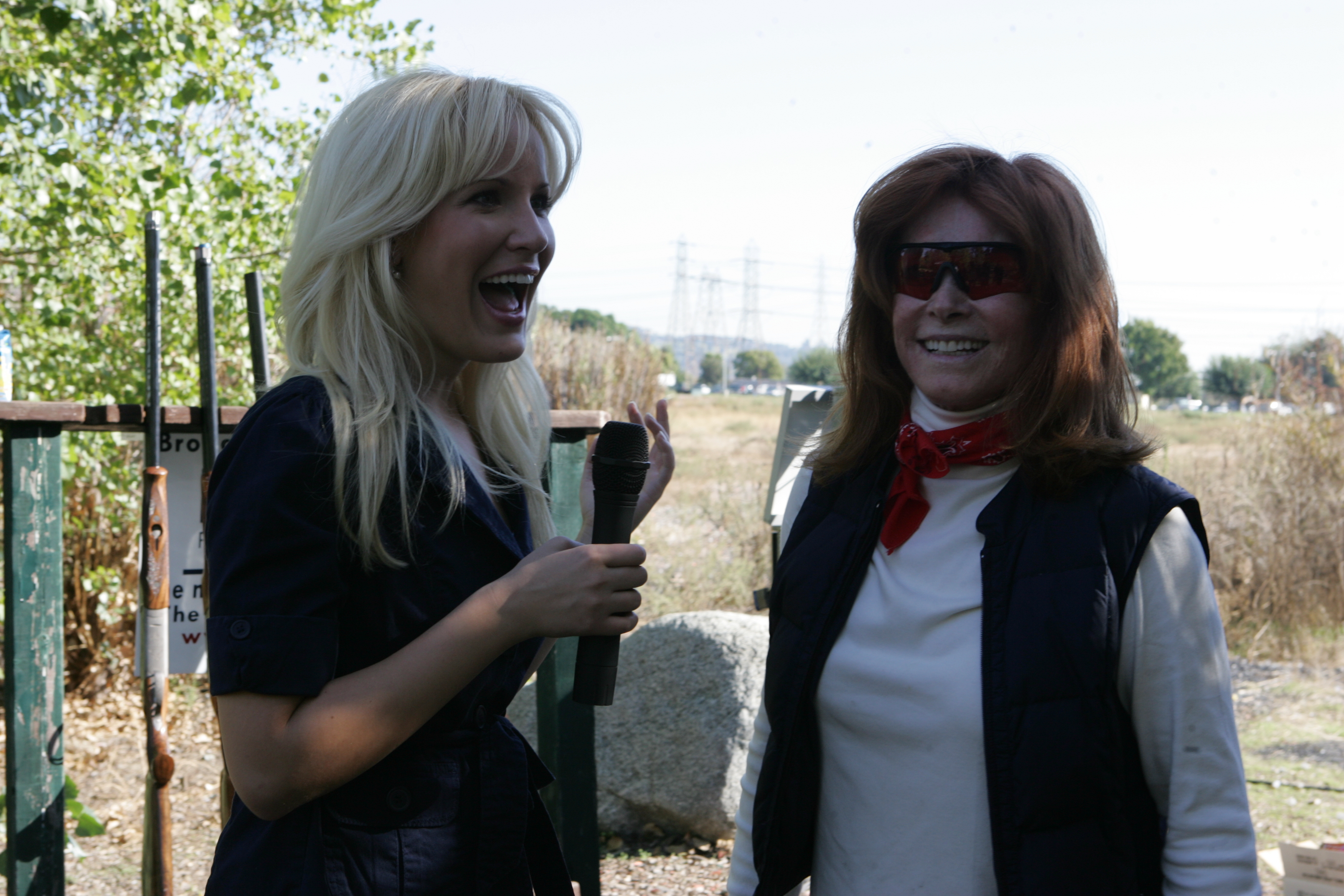 Danika Quinn with Stephanie Powers.