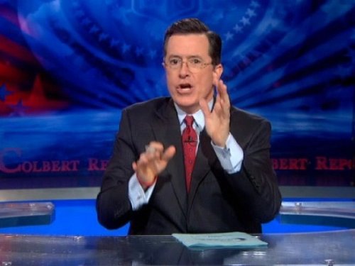 Still of Stephen Colbert in The Colbert Report (2005)