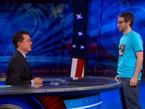 Still of Stephen Colbert and Jay Katsir in The Colbert Report (2005)