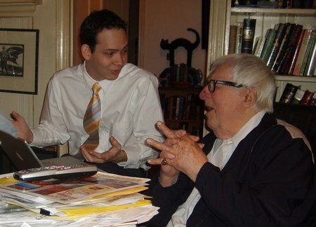 Ray Bradbury and Roger Lay Jr. in Chrysalis (2008)