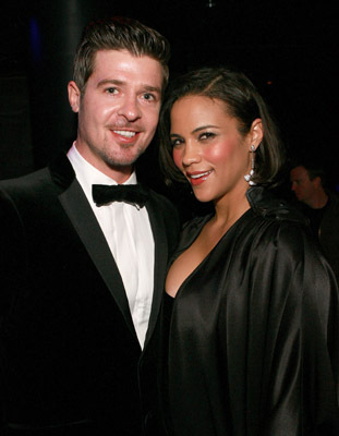 Robin Thicke and Paula Patton