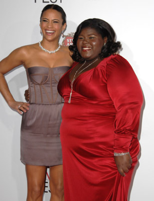 Paula Patton and Gabourey Sidibe at event of Precious (2009)