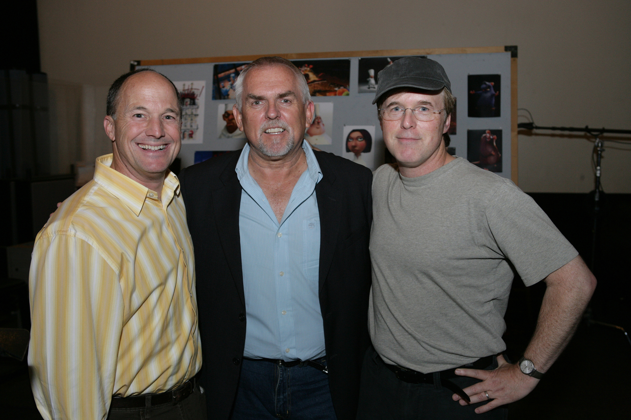 Still of John Ratzenberger, Brad Bird and Brad Lewis in La troskinys (2007)