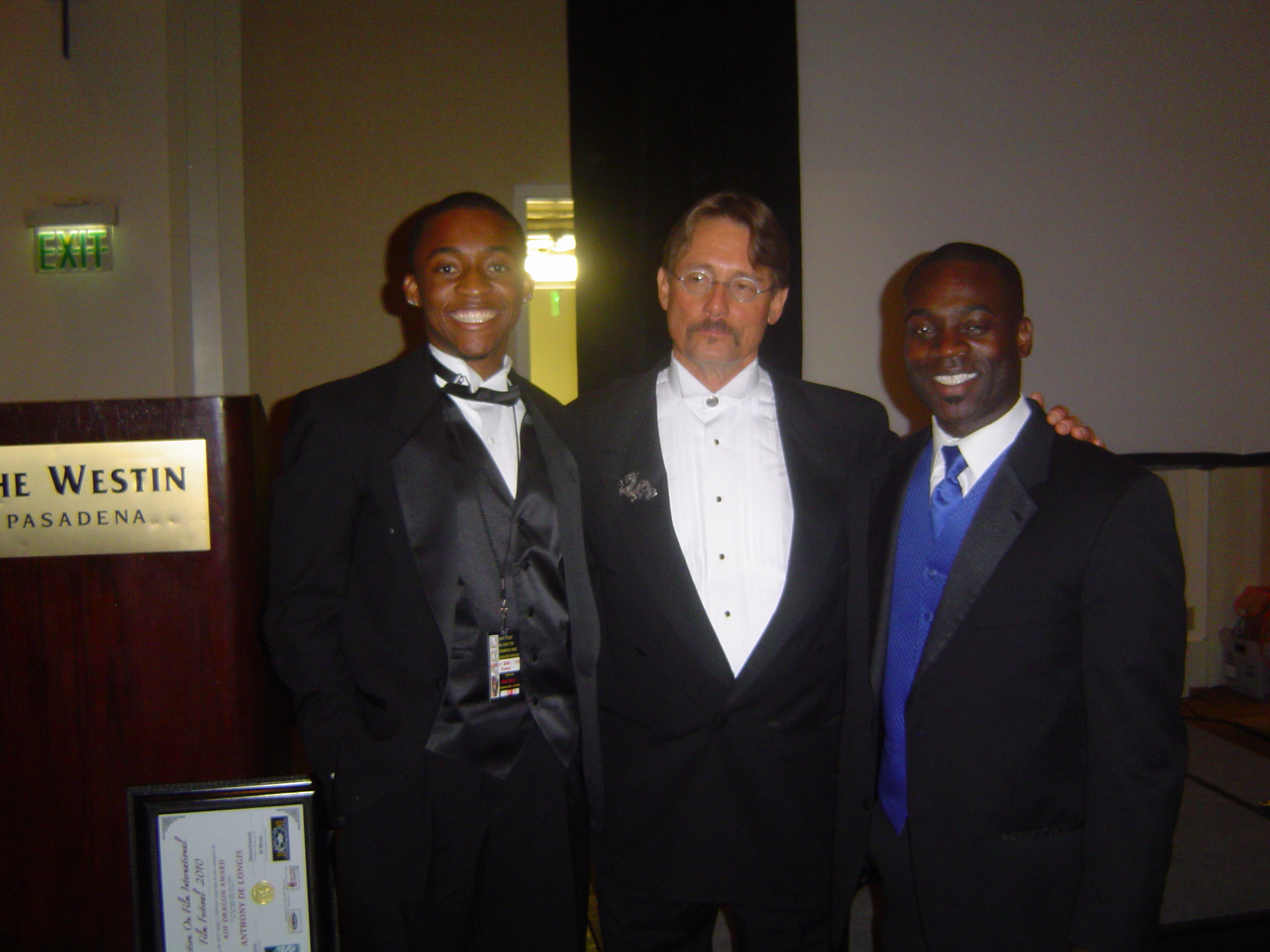 Wilbert Berthaud Jr, Anthony De Longis, Emanuel Ward at AOF Awards 2010