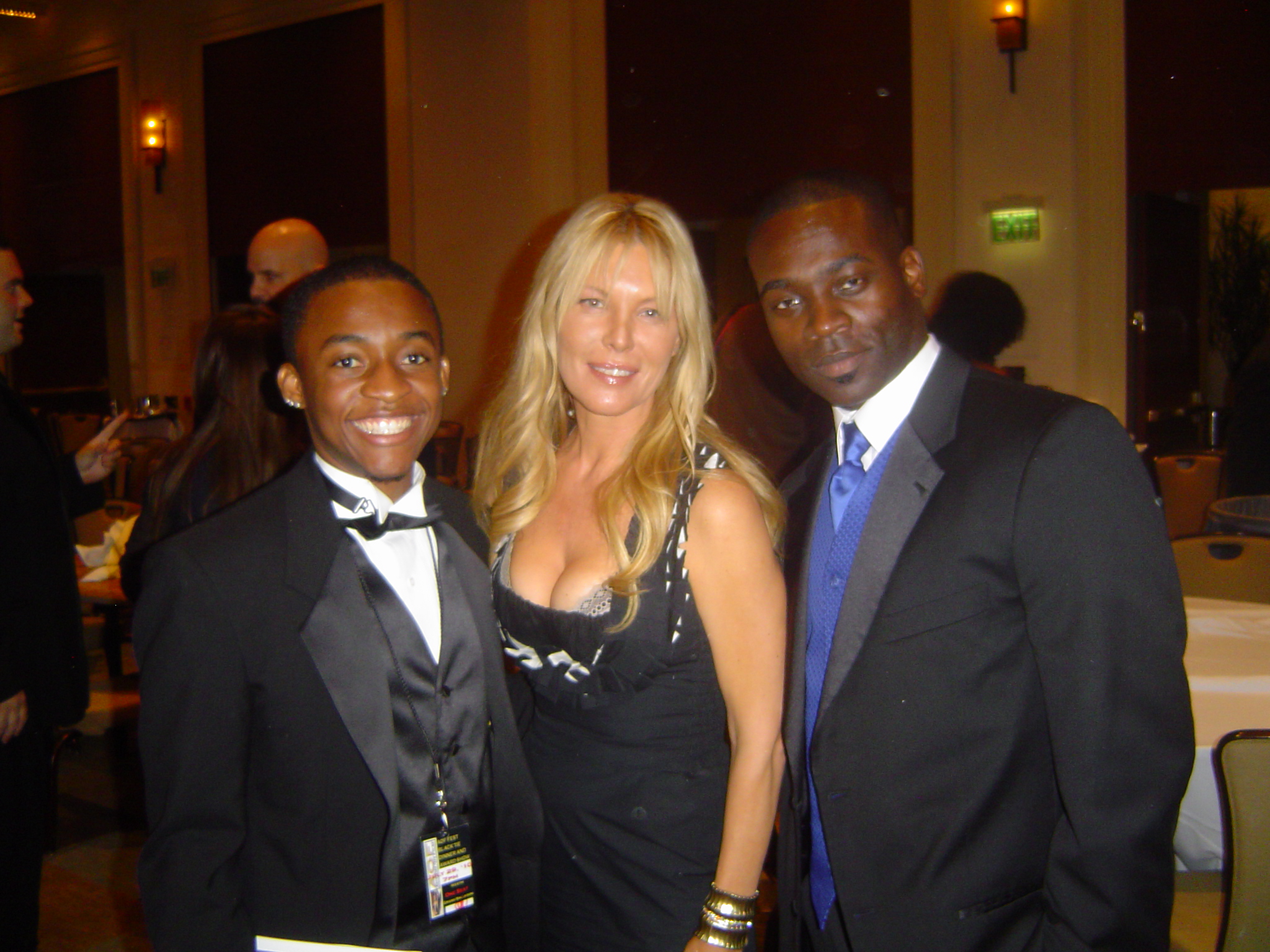 Wilbert Berthaud Jr, Deborah Kara Unger, Emanuel Ward at AOF Awards 2010