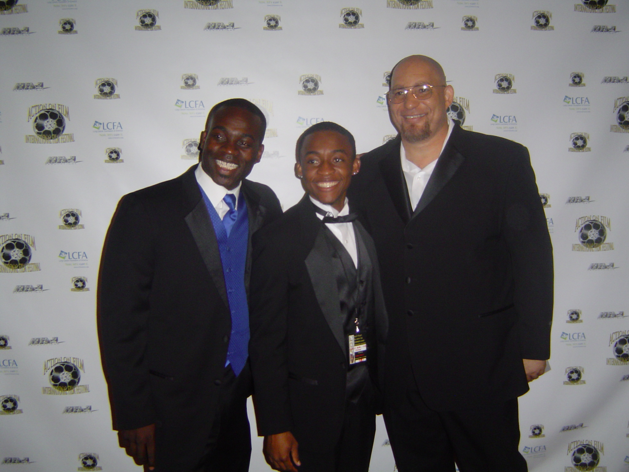 Emanuel Ward, Wilbert Berthaud jr, Del Weston at AOF Awards 2010