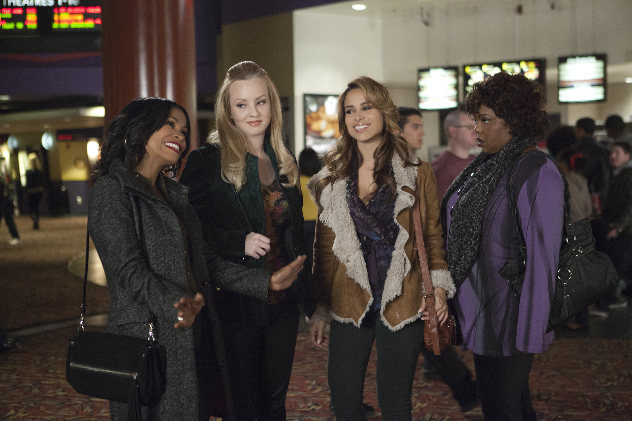 Still of Nia Long, Wendi McLendon-Covey, Zulay Henao and Cocoa Brown in The Single Moms Club (2014)