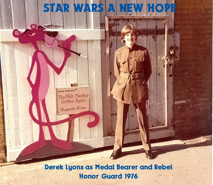 STAR WARS A NEW HOPE 1976 Derek Lyons as the Medal Bearer and Temple guard.