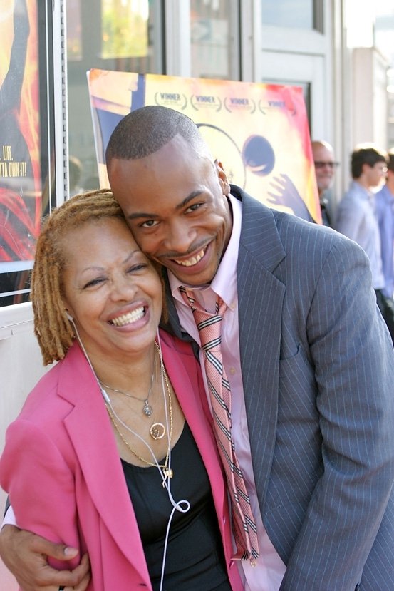 RTP Premiere NYC Tribeca Cinemas June 6th, 2008. Jas Anderson cherishes his Mom.