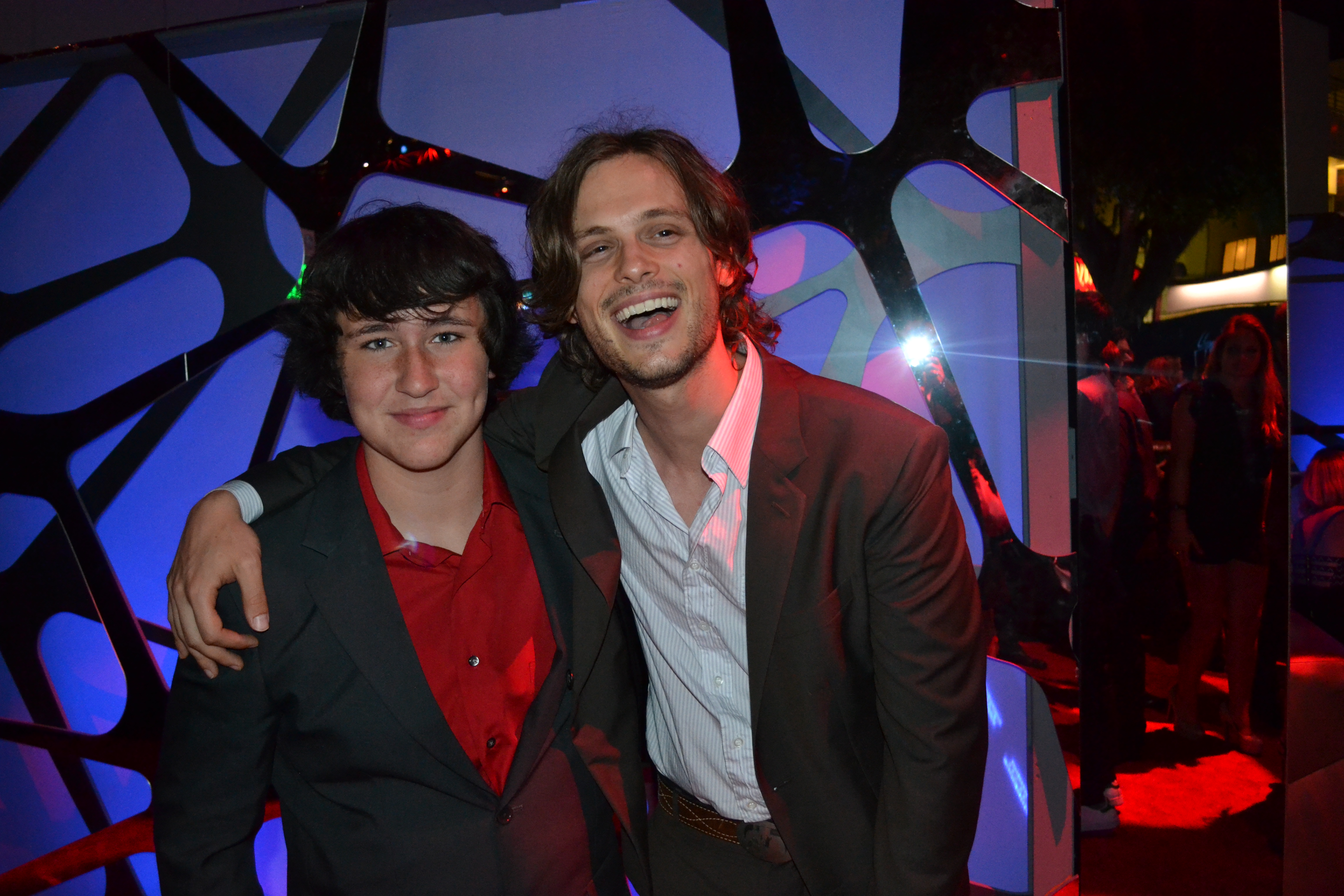 At the after party of The Amazing Spiderman Premiere with Matthew Gubler