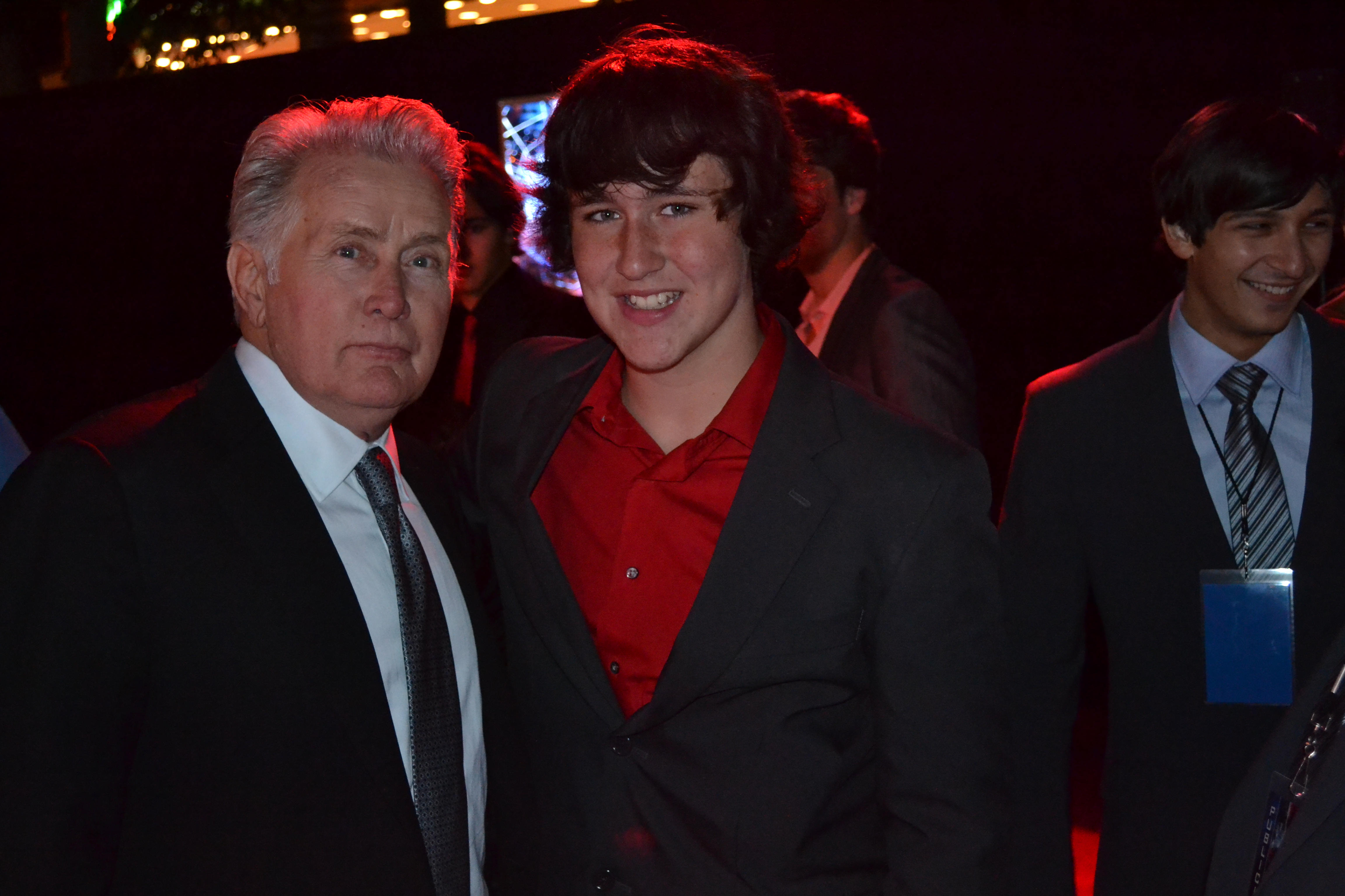 With Martin Sheen at The amazing Spiderman Premiere