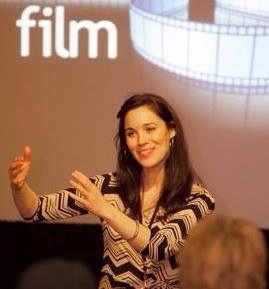 Speaking to an audience at the Geneva Film Festival