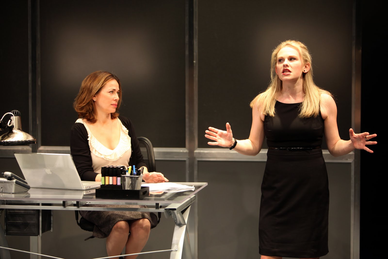 WALKER (L) in the World Premiere of WHAT WE'RE UP AGAINST, by Theresa Rebeck, MAGIC THEATRE, San Francisco