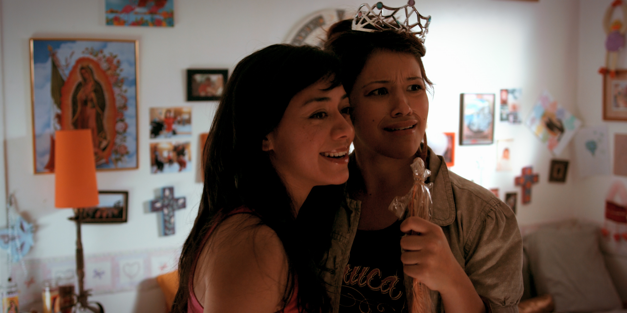 Still of Aimee Garcia and Gina Rodriguez in Go for It! (2011)