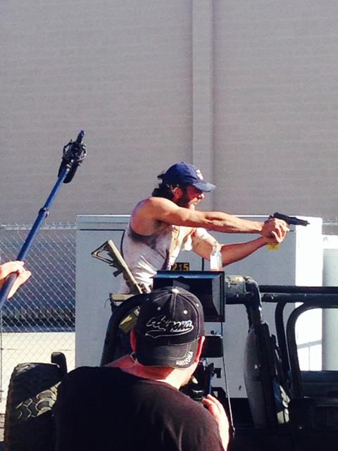 Clint James on set of 'Breakdown Lane', Phoenix, AZ. September 2014.